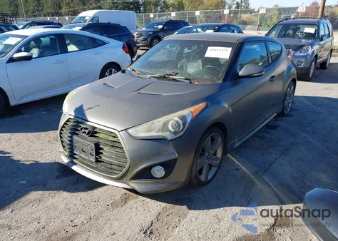2015 Hyundai Veloster Turbo from USA, damaged, VIN KMHTC6AE4FU244152